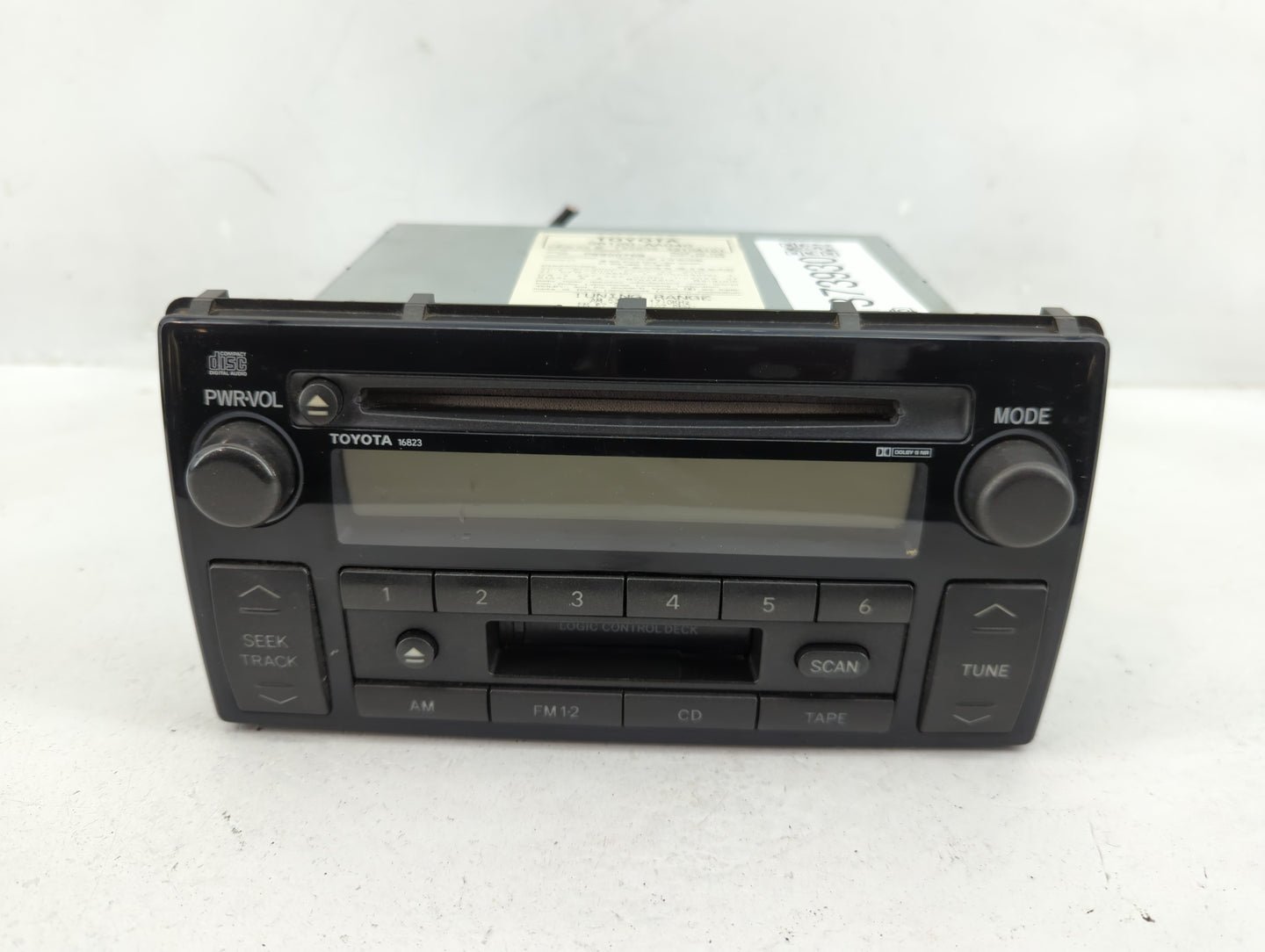 2004 Toyota Camry Radio AM FM Cd Player Receiver Replacement P/N:86120AA040 Fits OEM Used Auto Parts - Oemusedautoparts1.com