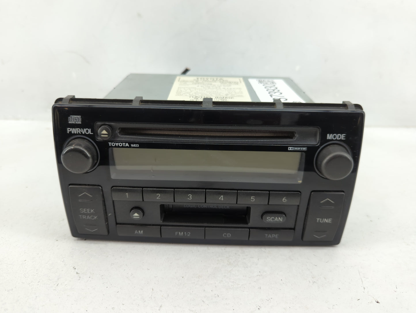 2004 Toyota Camry Radio AM FM Cd Player Receiver Replacement P/N:86120AA040 Fits OEM Used Auto Parts - Oemusedautoparts1.com