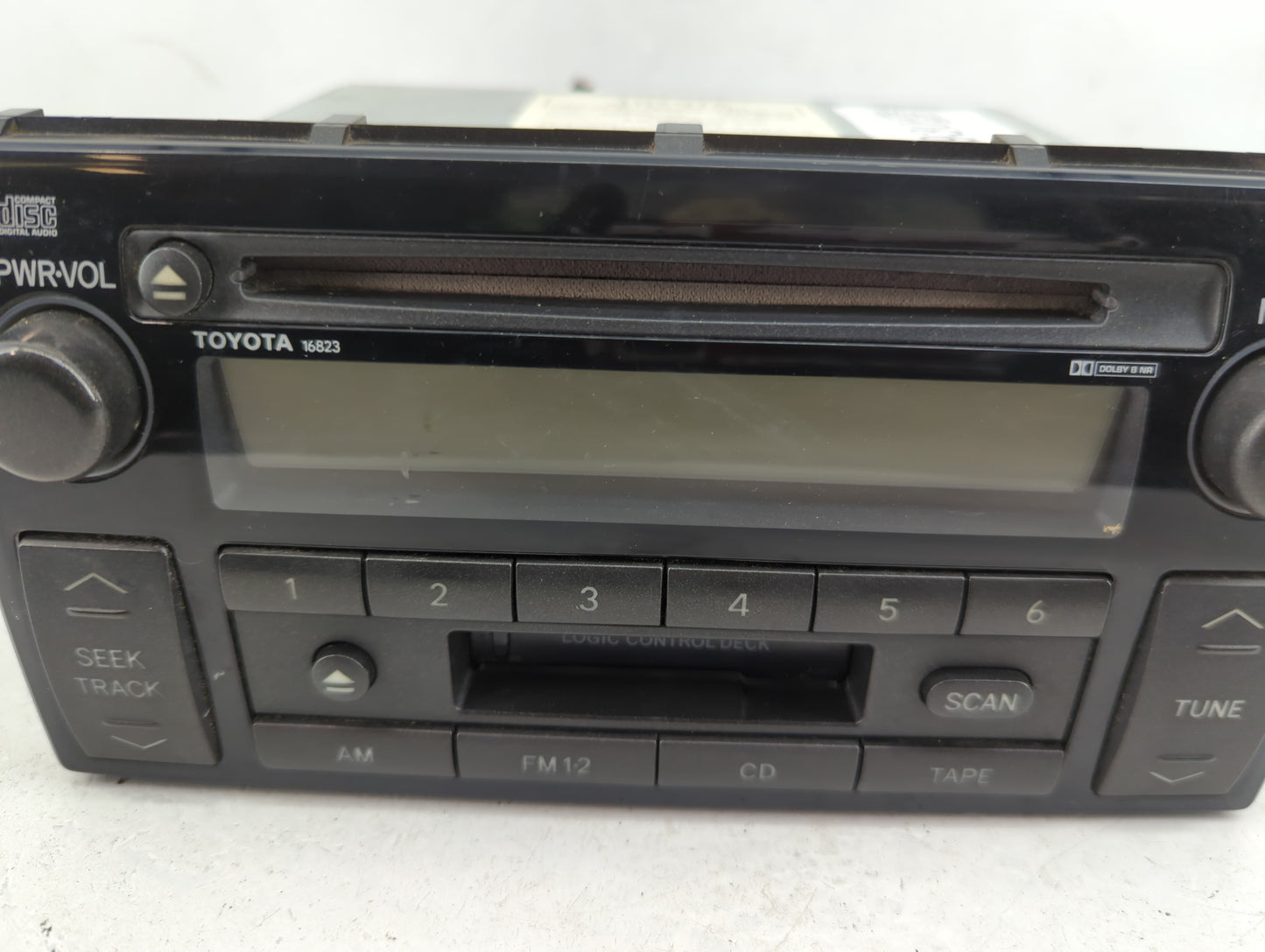 2004 Toyota Camry Radio AM FM Cd Player Receiver Replacement P/N:86120AA040 Fits OEM Used Auto Parts - Oemusedautoparts1.com