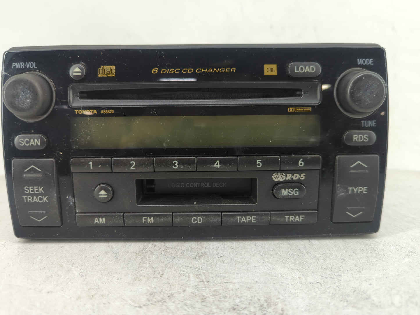 2002-2004 Toyota Camry Radio AM FM Cd Player Receiver Replacement P/N:86120-AA060 Fits Fits 2002 2003 2004 OEM Used Auto Par