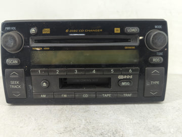 2002-2004 Toyota Camry Radio AM FM Cd Player Receiver Replacement P/N:86120-AA060 Fits Fits 2002 2003 2004 OEM Used Auto Par