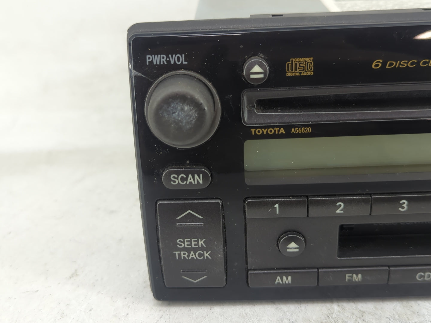 2002-2004 Toyota Camry Radio AM FM Cd Player Receiver Replacement P/N:86120-AA060 Fits Fits 2002 2003 2004 OEM Used Auto Par