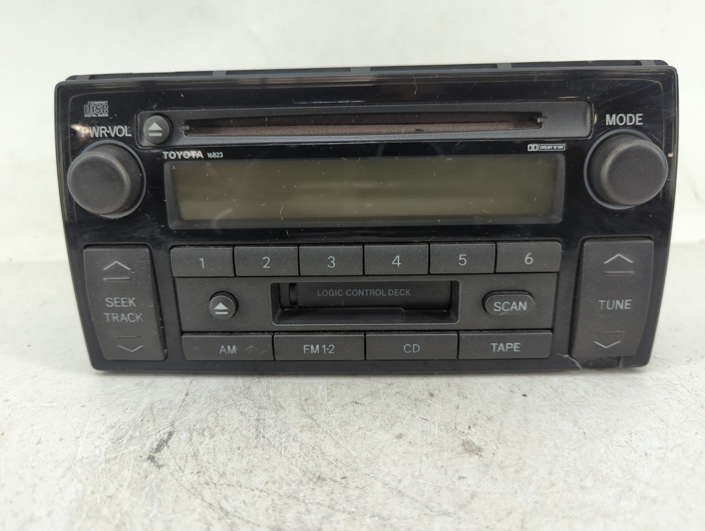 2002-2004 Toyota Camry Radio AM FM Cd Player Receiver Replacement P/N:86120-AA040 Fits Fits 2002 2003 2004 OEM Used Auto Par