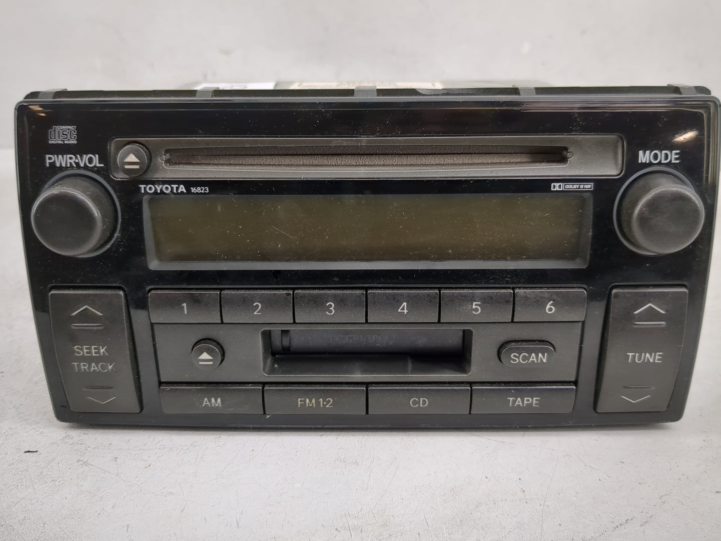 2002-2004 Toyota Camry Radio AM FM Cd Player Receiver Replacement P/N:86120-AA040 Fits Fits 2002 2003 2004 OEM Used Auto Par