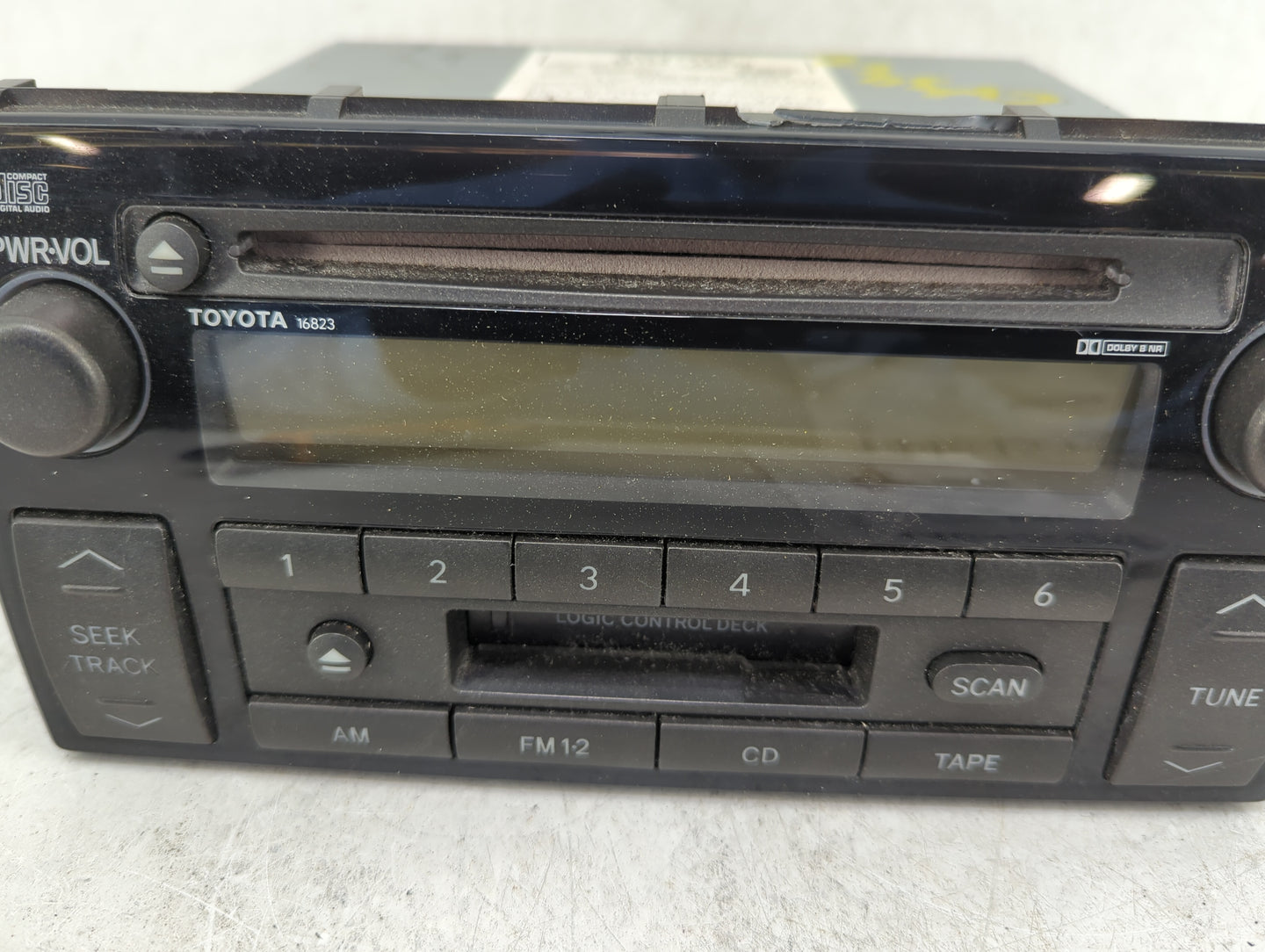 2002-2004 Toyota Camry Radio AM FM Cd Player Receiver Replacement P/N:86120-AA040 16823 Fits Fits 2002 2003 2004 OEM Used Au