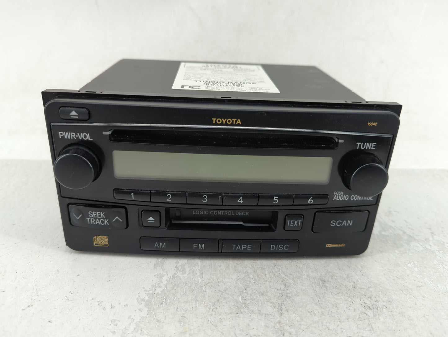 2004-2007 Toyota Highlander Radio AM FM Cd Player Receiver Replacement P/N:86120-52241 Fits Fits 2003 2004 2005 2006 2007 OE