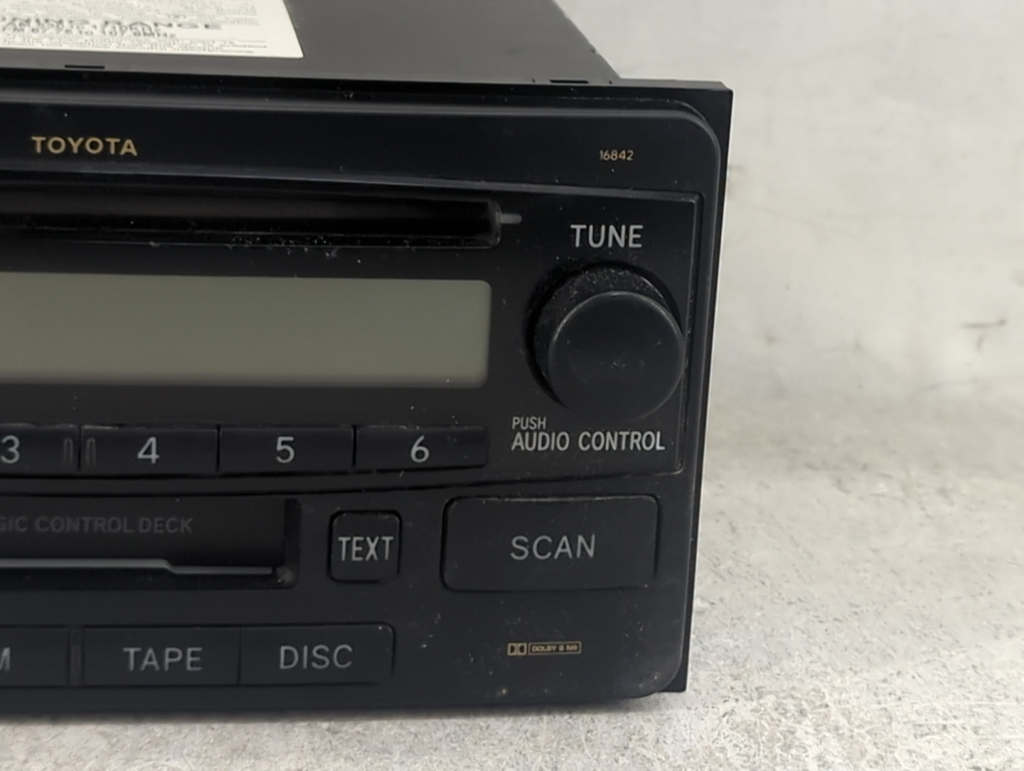 2004-2007 Toyota Highlander Radio AM FM Cd Player Receiver Replacement P/N:86120-52241 122000-44310101 Fits OEM Used Auto Pa