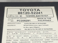 2004-2007 Toyota Highlander Radio AM FM Cd Player Receiver Replacement P/N:86120-52241 122000-44310101 Fits OEM Used Auto Pa