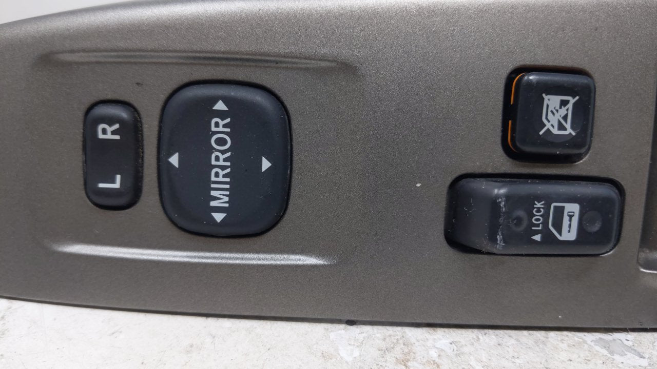 2004 Toyota Prius Master Power Window Switch Replacement Driver Side Left Fits OEM Used Auto Parts - Oemusedautoparts1.com