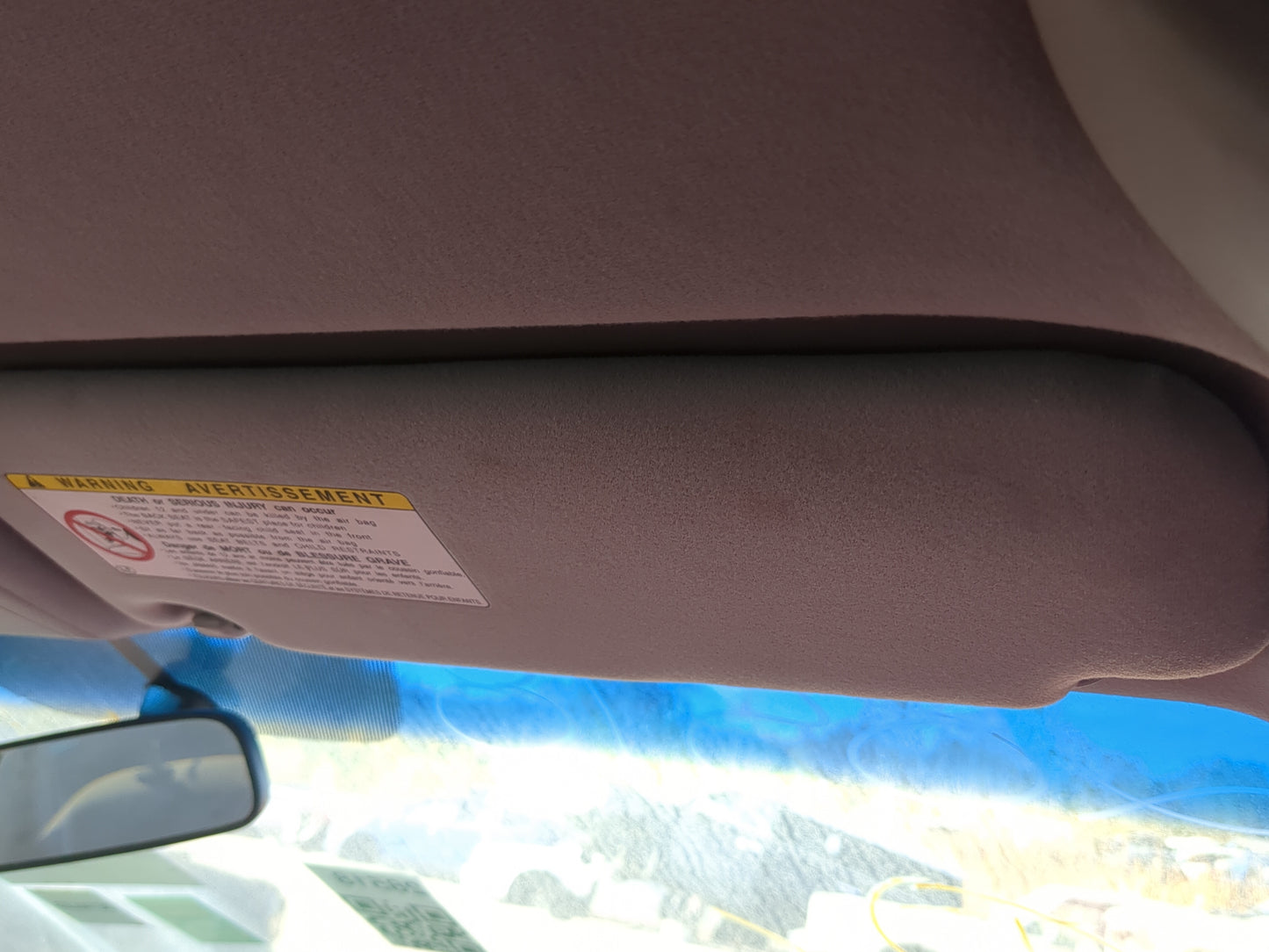 2004 Toyota Prius Sun Visor Shade Replacement Passenger Right Mirror Fits OEM Used Auto Parts - Oemusedautoparts1.com