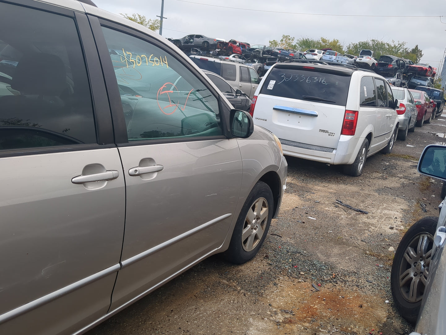 2004-2010 Toyota Sienna Passenger Front Door Oem - Oemusedautoparts1.com