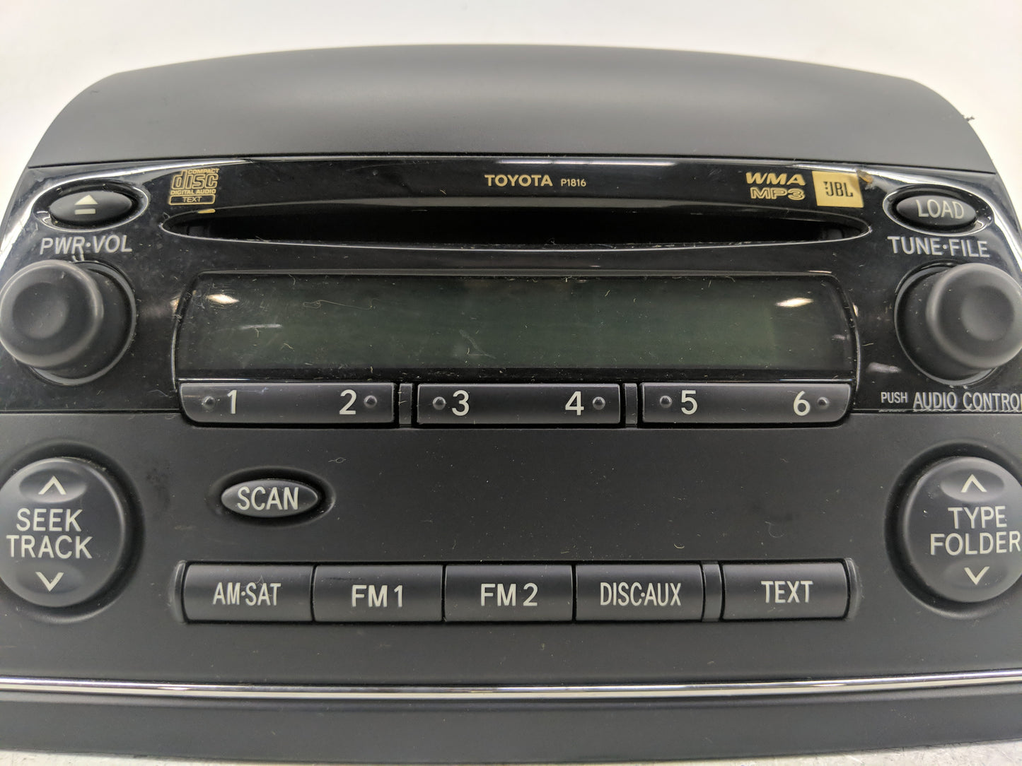 2004 Toyota Sienna Radio AM FM Cd Player Receiver Replacement P/N:86120-AE062 Fits OEM Used Auto Parts - Oemusedautoparts1.c