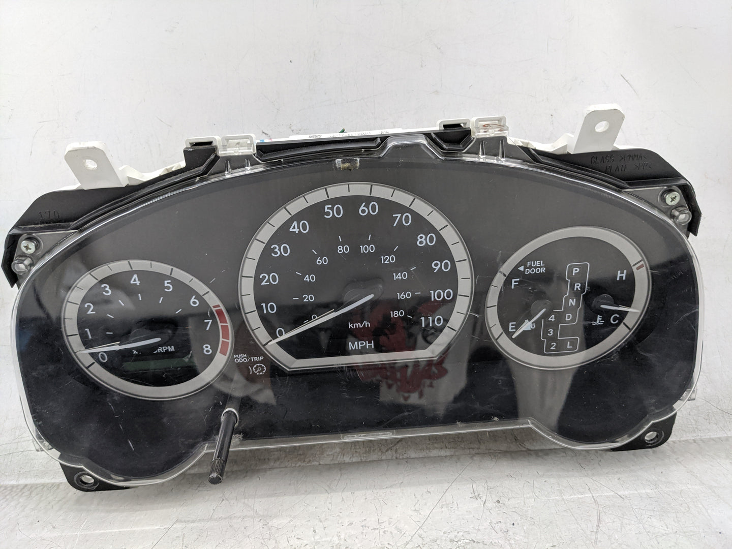 2004-2005 Toyota Sienna Instrument Cluster Speedometer Gauges P/N:83800-08150-00 Fits Fits 2004 2005 OEM Used Auto Parts - O