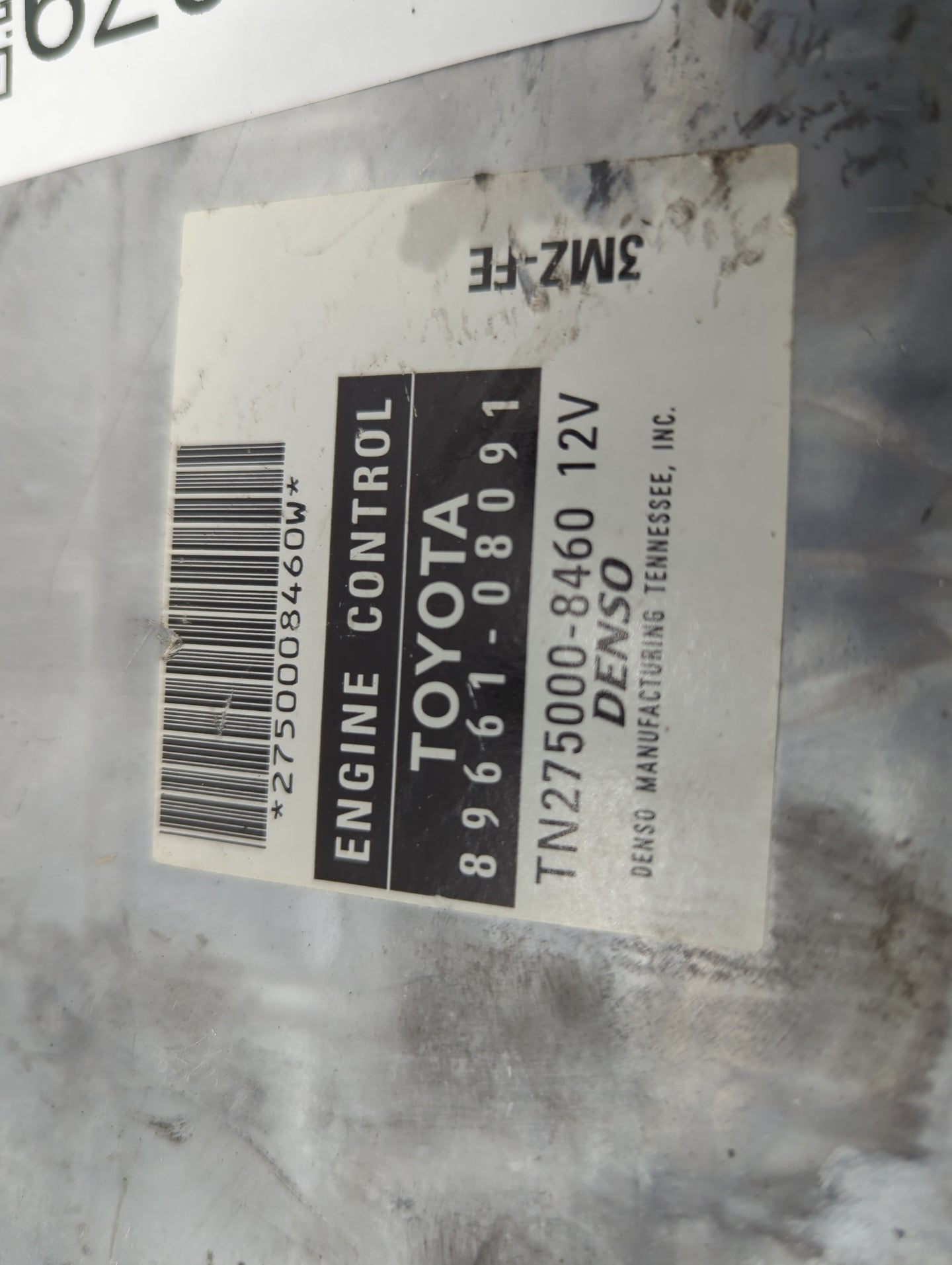 2004 Toyota Sienna PCM Engine Control Computer ECU ECM PCU OEM P/N:89661-08091 TN275000-8460 Fits OEM Used Auto Parts - Oemu