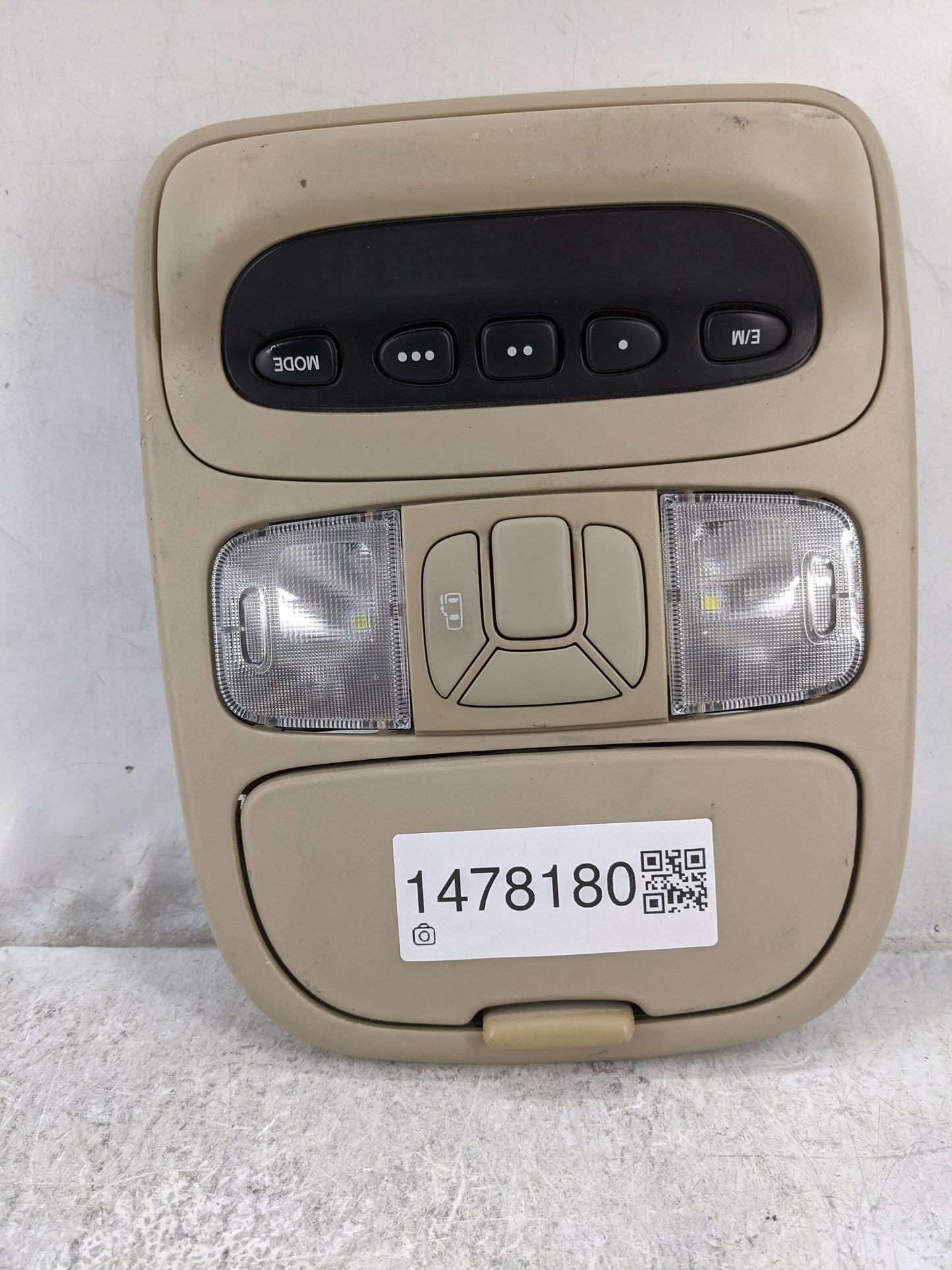 2004-2010 Toyota Sienna Overhead Roof Console Beige - Oemusedautoparts1.com