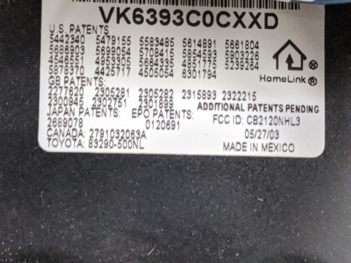 2004-2010 Toyota Sienna Overhead Roof Console Beige - Oemusedautoparts1.com