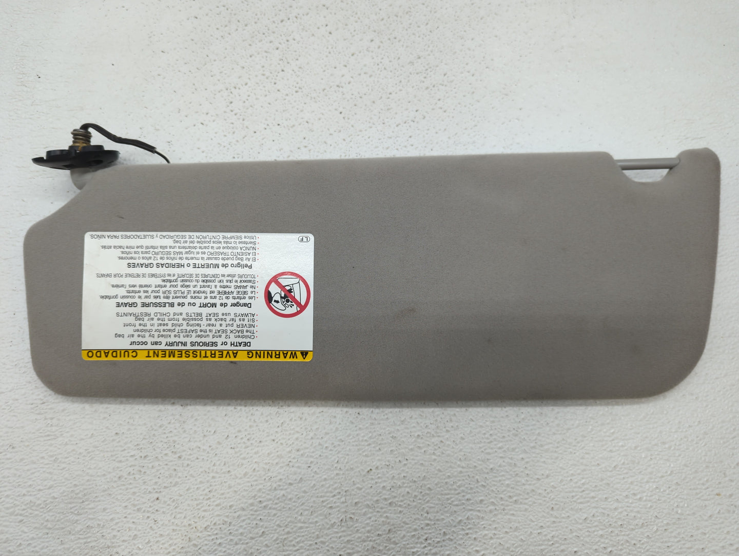 2004 Toyota Sienna Sun Visor Shade Replacement Passenger Right Mirror Fits OEM Used Auto Parts - Oemusedautoparts1.com