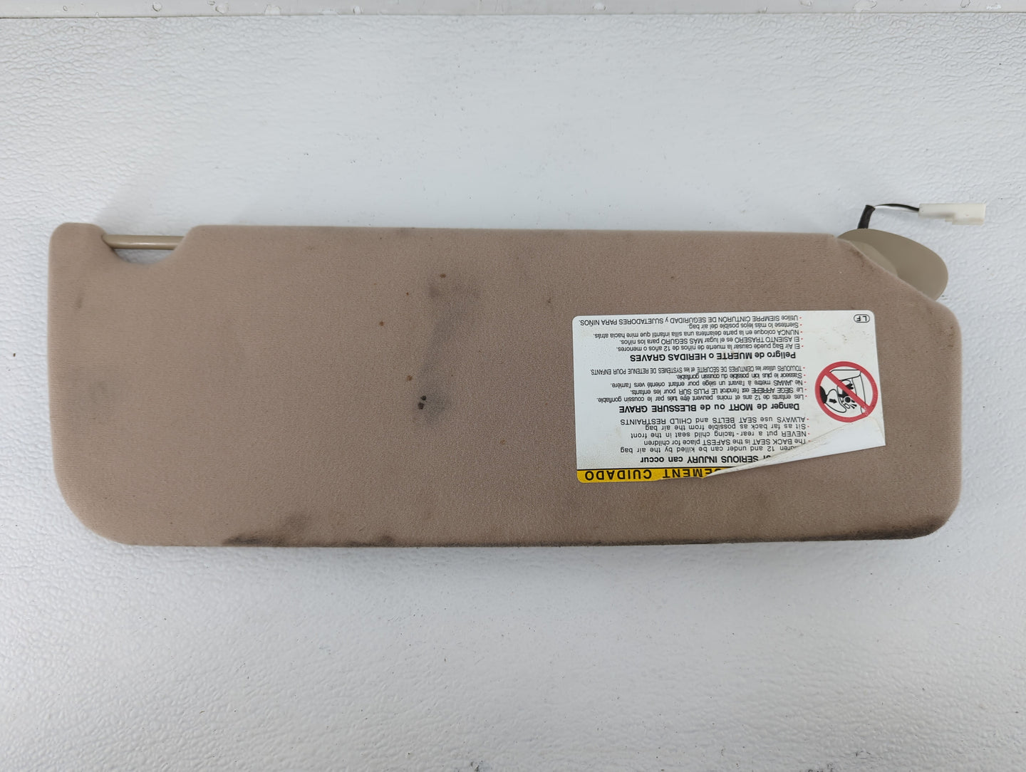 2004 Toyota Sienna Sun Visor Shade Replacement Passenger Right Mirror Fits OEM Used Auto Parts - Oemusedautoparts1.com