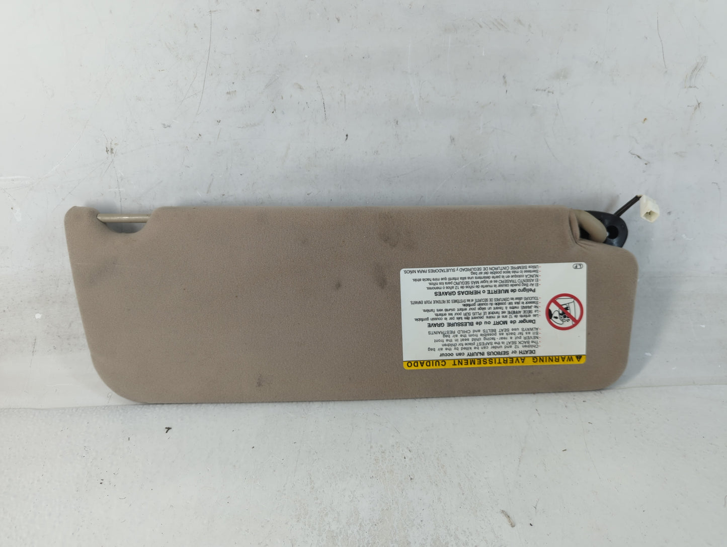 2004 Toyota Sienna Sun Visor Shade Replacement Driver Left Mirror Fits OEM Used Auto Parts - Oemusedautoparts1.com