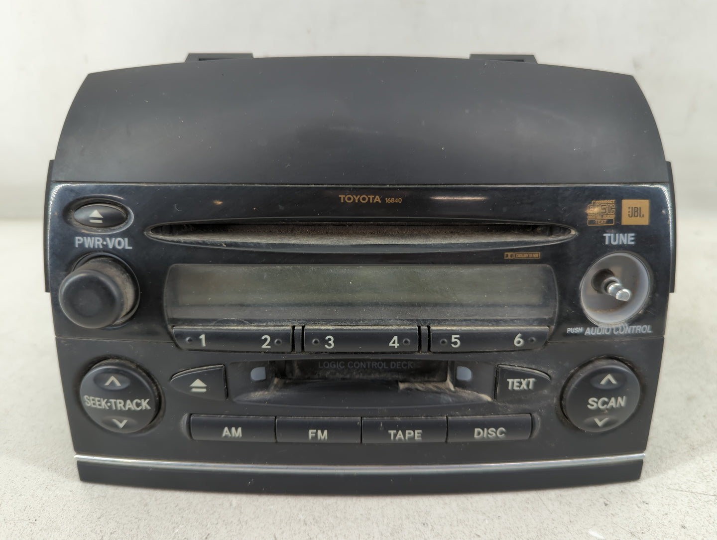 2004 Toyota Sienna Radio AM FM Cd Player Receiver Replacement P/N:86120-AE020 Fits OEM Used Auto Parts - Oemusedautoparts1.c