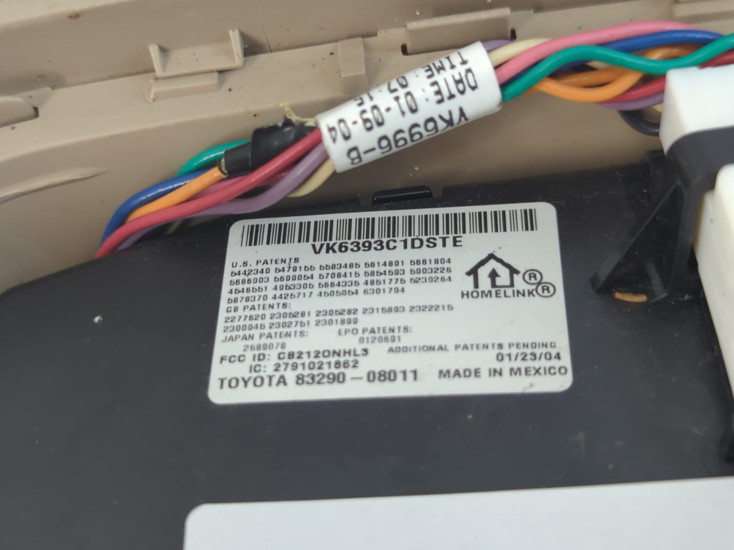 2004 Toyota Sienna Overhead Roof Console Interior Dome Light - Oemusedautoparts1.com