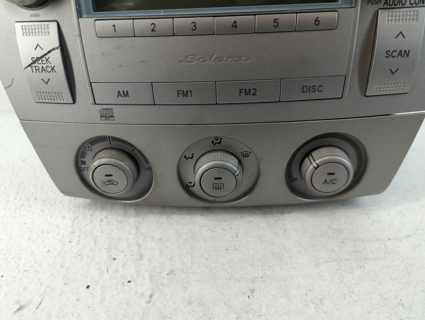 2004-2006 Toyota Solara Climate Control Module Temperature AC/Heater Replacement P/N:86120-AA140 Fits Fits 2004 2005 2006 OE