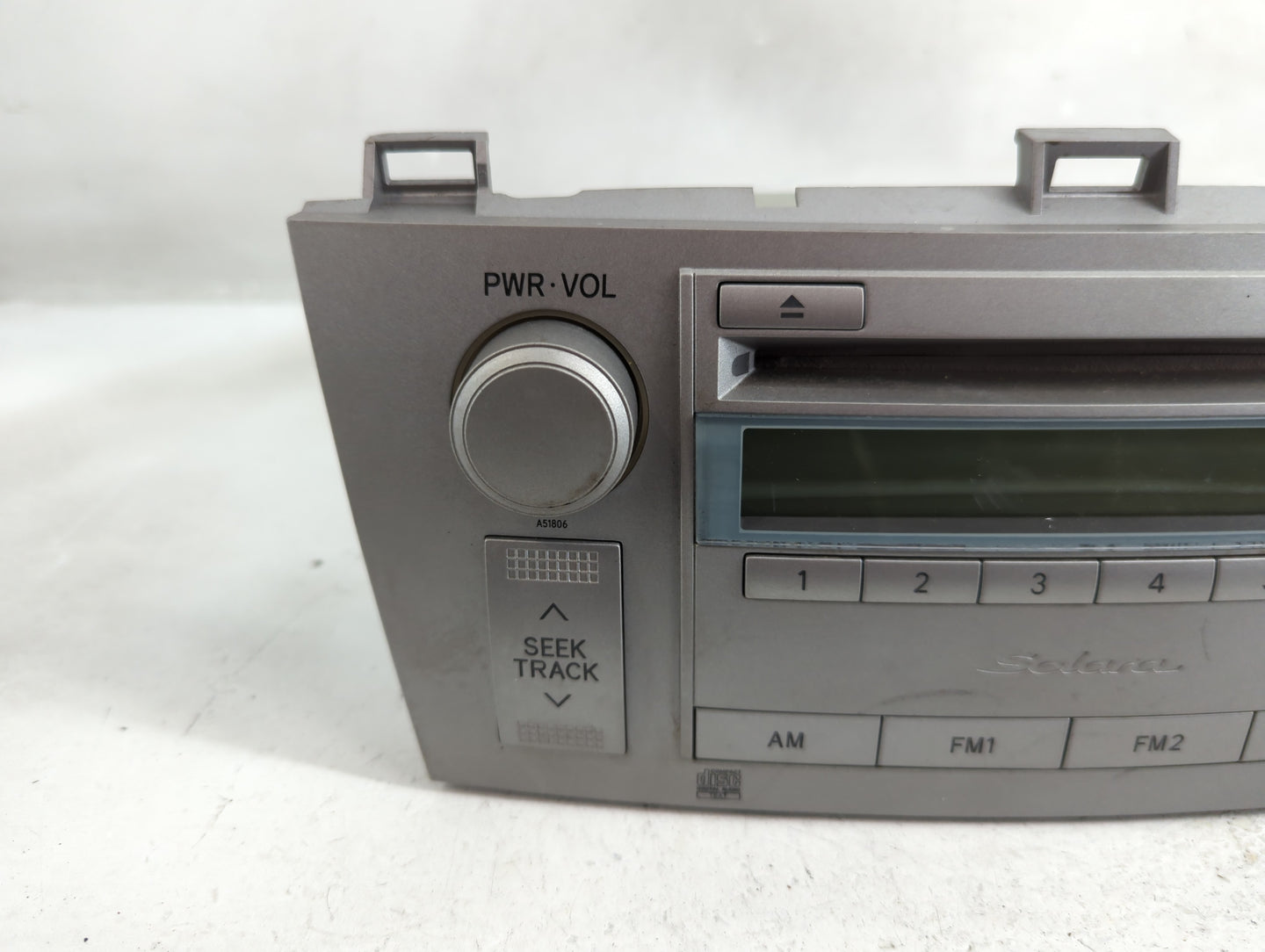 2004-2006 Toyota Solara Radio AM FM Cd Player Receiver Replacement P/N:86120-AA140 Fits Fits 2004 2005 2006 OEM Used Auto Pa
