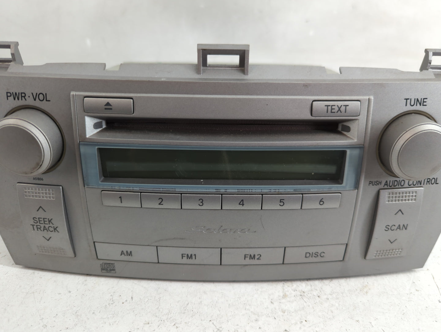 2004-2006 Toyota Solara Radio AM FM Cd Player Receiver Replacement P/N:86120-AA140 Fits Fits 2004 2005 2006 OEM Used Auto Pa