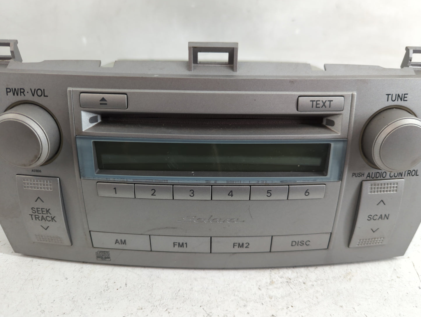 2004-2006 Toyota Solara Radio AM FM Cd Player Receiver Replacement P/N:86120-AA140 Fits Fits 2004 2005 2006 OEM Used Auto Pa