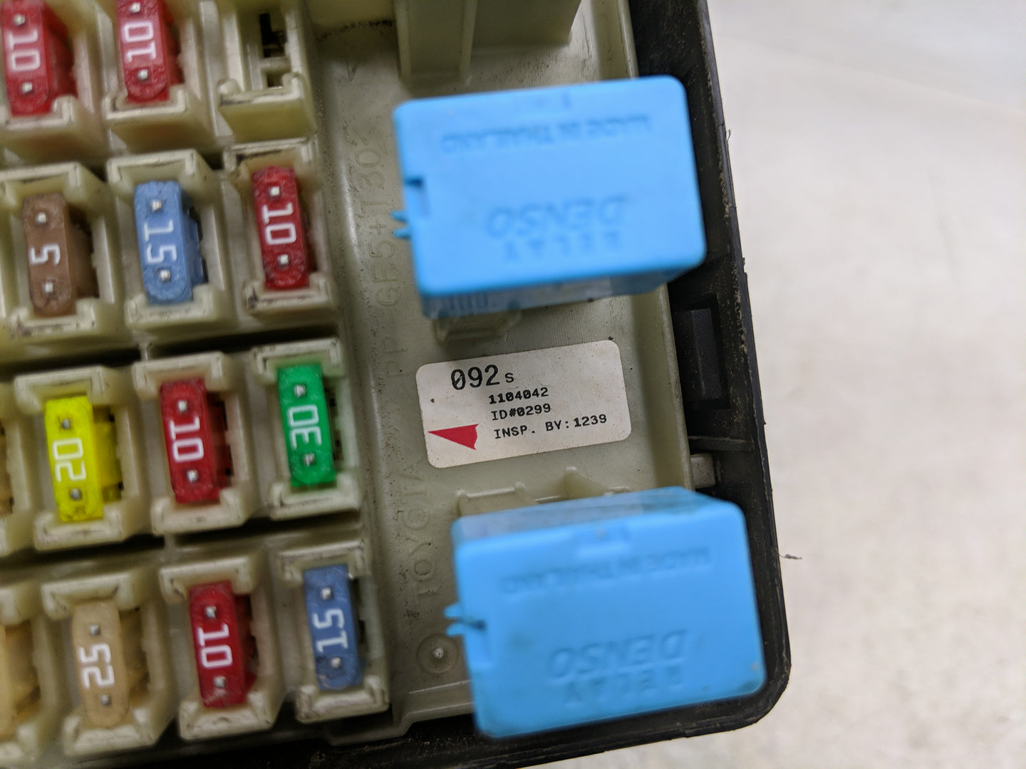 2004-2006 Toyota Solara Fusebox Fuse Box Panel Relay Module P/N:1104042 Fits Fits 2004 2005 2006 OEM Used Auto Parts - Oemus