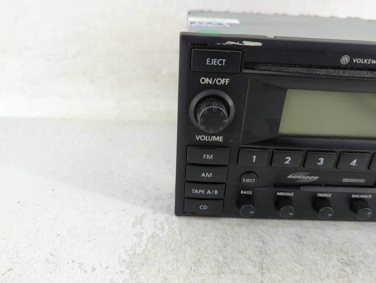2003-2005 Volkswagen Passat Radio AM FM Cd Player Receiver Replacement Fits Fits 2003 2004 2005 2006 2007 2008 2009 OEM Used