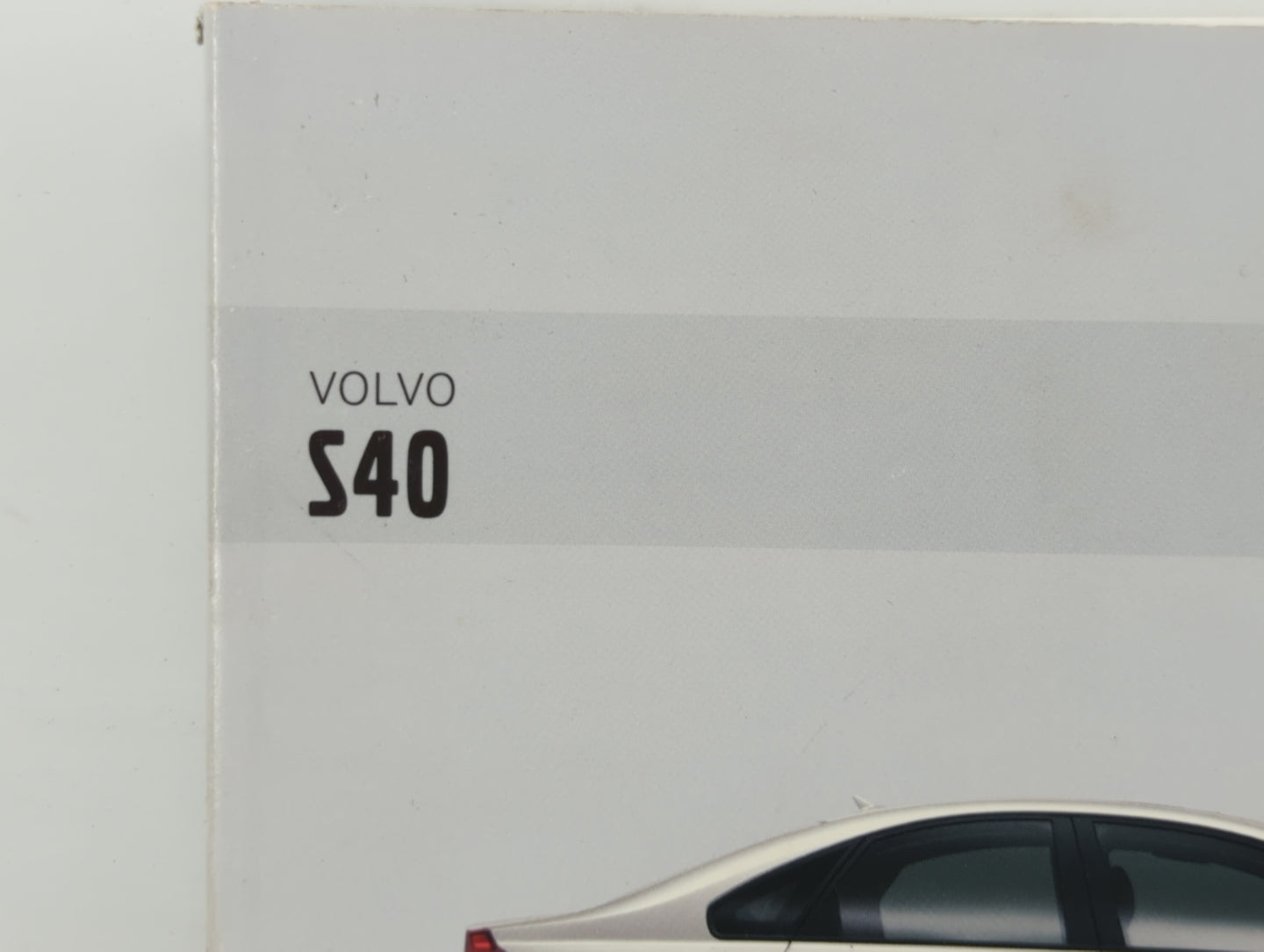 2004 Volvo S40 Owners Manual Book Guide OEM Used Auto Parts - Oemusedautoparts1.com