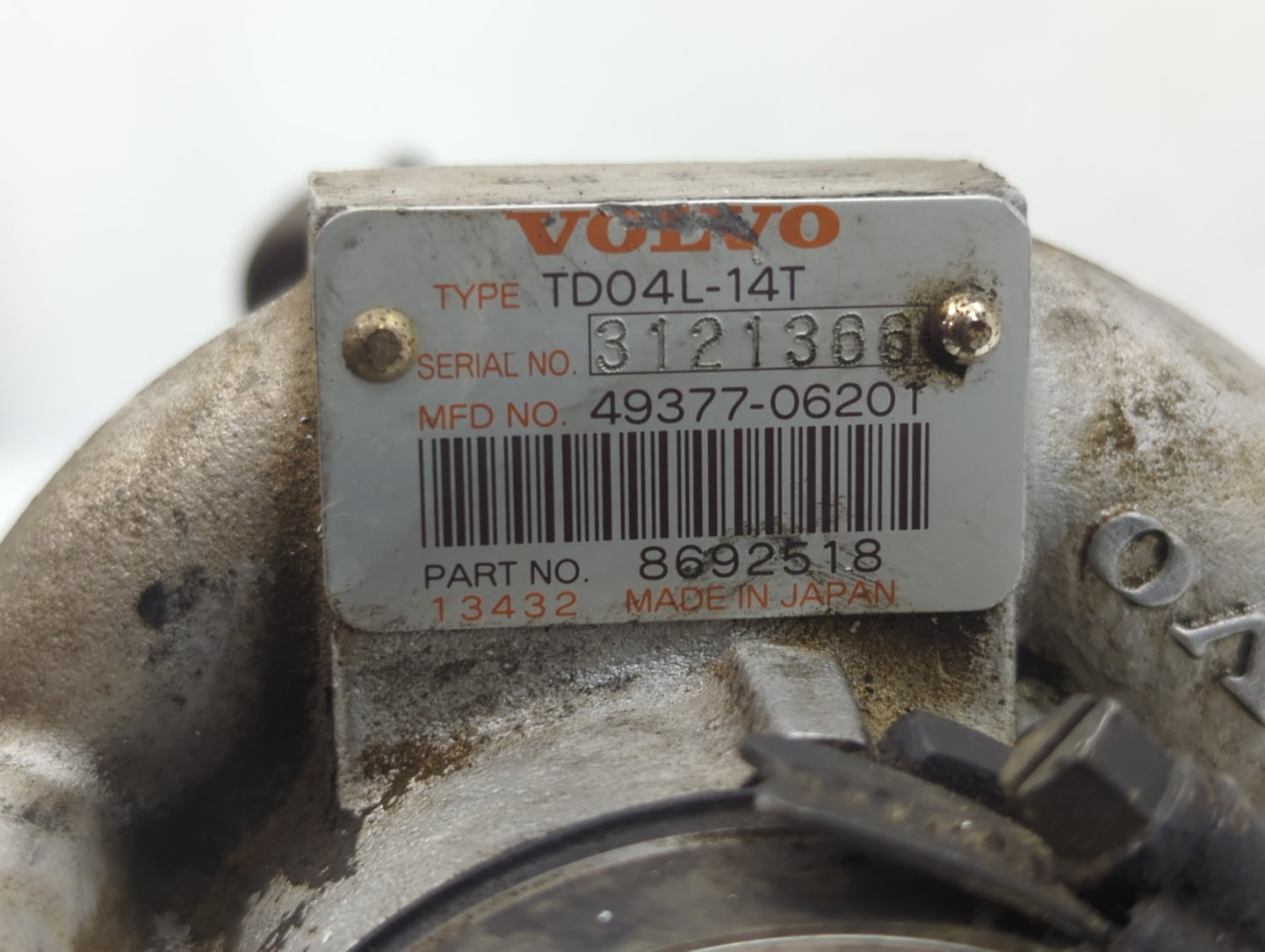 Volvo V60 Turbocharger Turbo Charger Super Charger Supercharger - Oemusedautoparts1.com