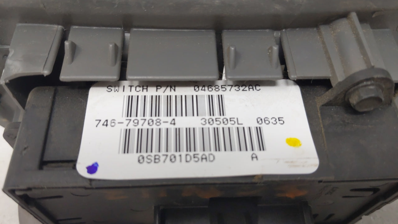 2004 Cadillac Cts Master Power Window Switch Replacement Driver Side Left Fits Fits 2005 2006 2007 OEM Used Auto Parts - Oem