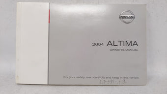 compare product 2004 Nissan Altima Owners Manual Book Guide OEM Used Auto Parts