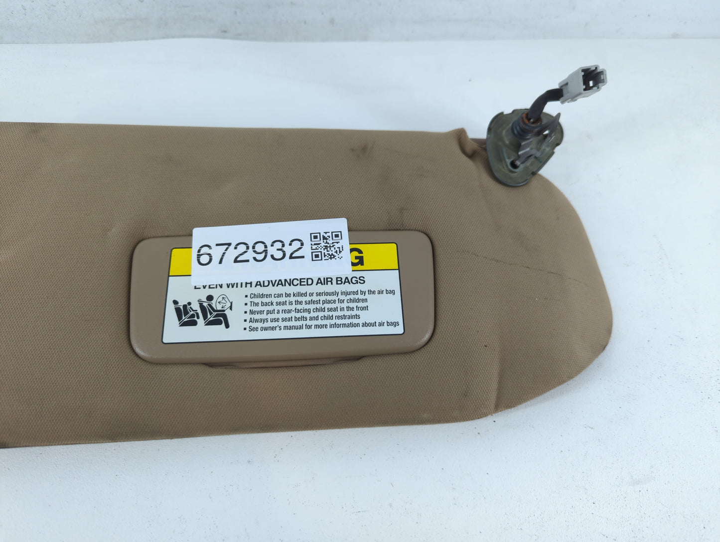 2004-2006 Acura Mdx Sun Visor Shade Replacement Passenger Right Mirror Fits Fits 2004 2005 2006 OEM Used Auto Parts - Oemuse