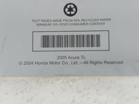 2005 Acura Tl Owners Manual Book Guide P/N:00X31-SEP-6100 31SEP610 OEM Used Auto Parts - Oemusedautoparts1.com