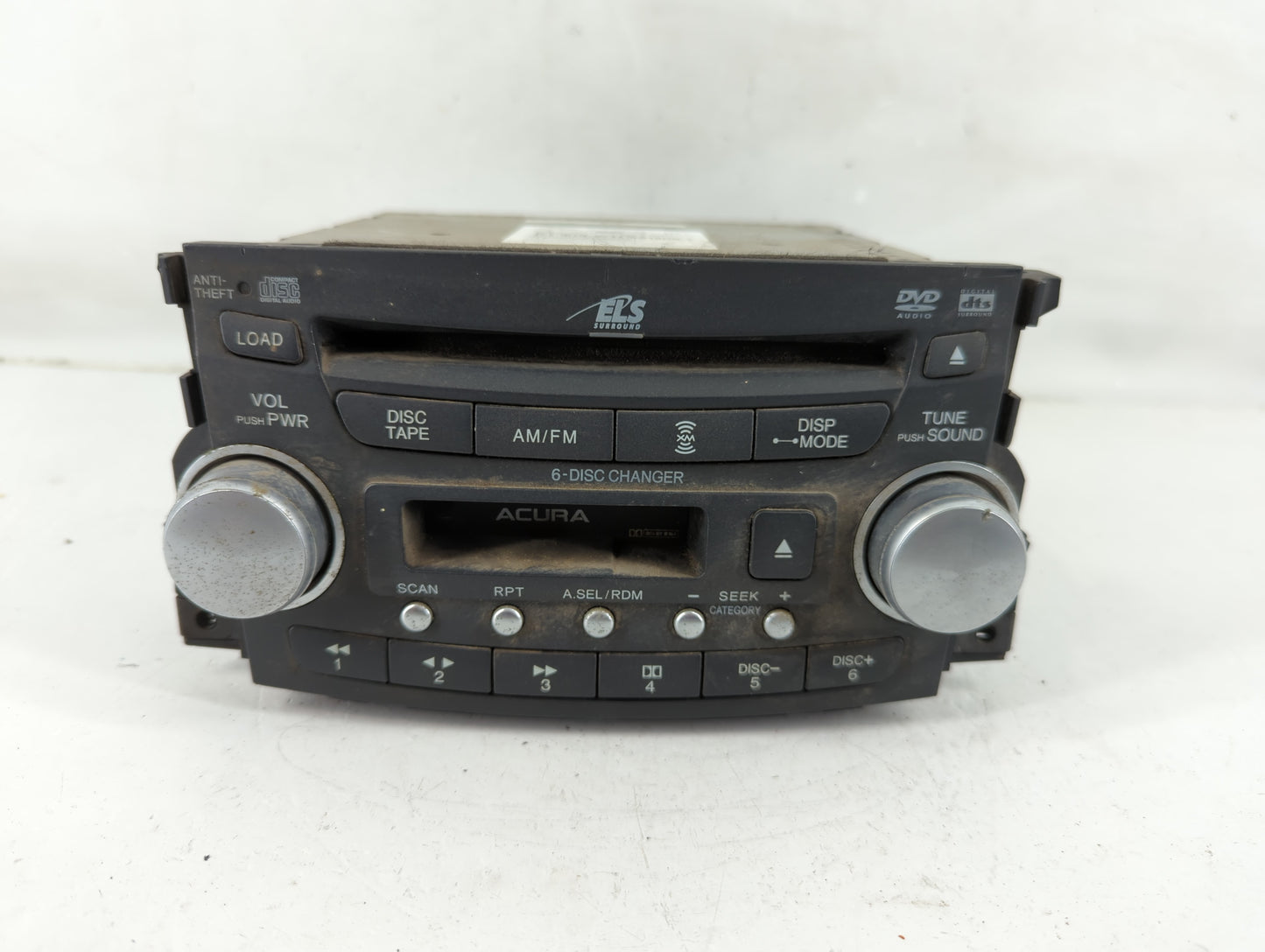 2005-2006 Acura Tl Radio AM FM Cd Player Receiver Replacement P/N:39100-SEP-A410 Fits Fits 2005 2006 OEM Used Auto Parts - O