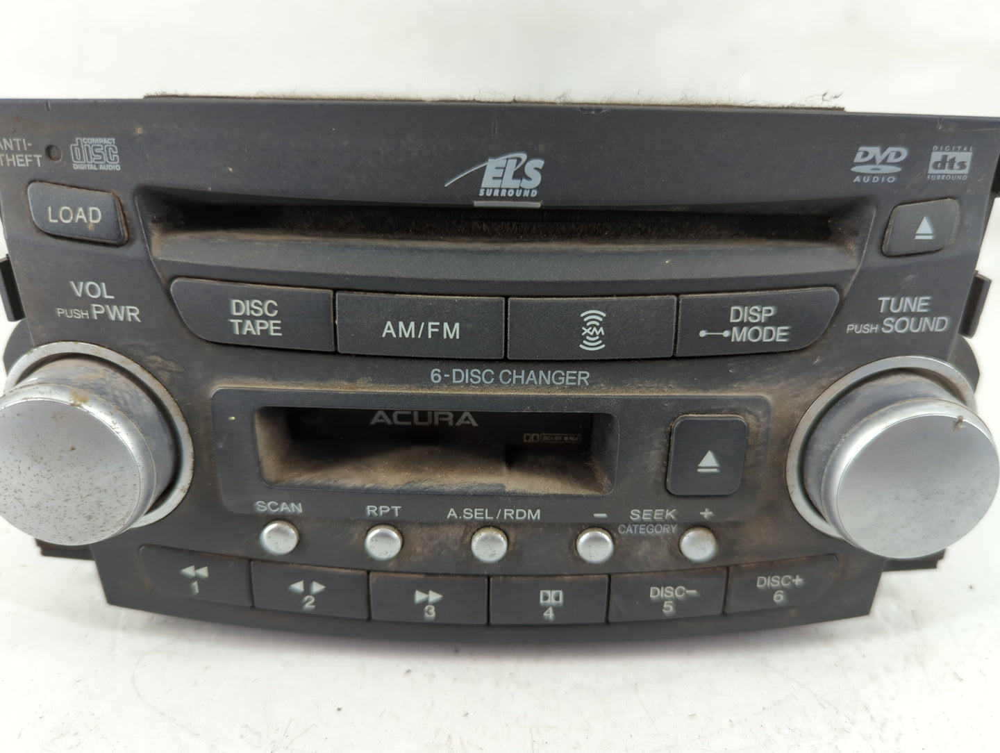 2005-2006 Acura Tl Radio AM FM Cd Player Receiver Replacement P/N:39100-SEP-A410 Fits Fits 2005 2006 OEM Used Auto Parts - O