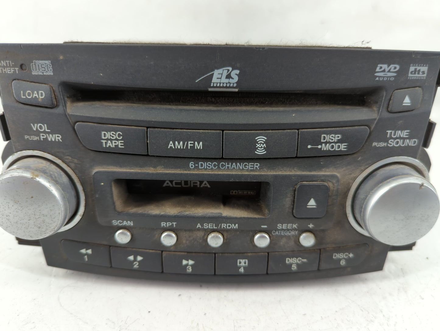 2005-2006 Acura Tl Radio AM FM Cd Player Receiver Replacement P/N:39100-SEP-A410 Fits Fits 2005 2006 OEM Used Auto Parts - O