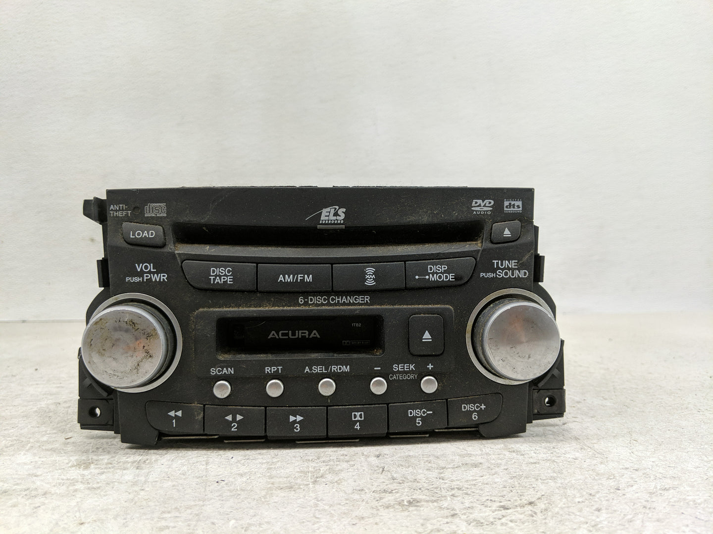 2004-2006 Acura Tl Radio AM FM Cd Player Receiver Replacement P/N:39100-SEP-A410 Fits Fits 2004 2005 2006 OEM Used Auto Part