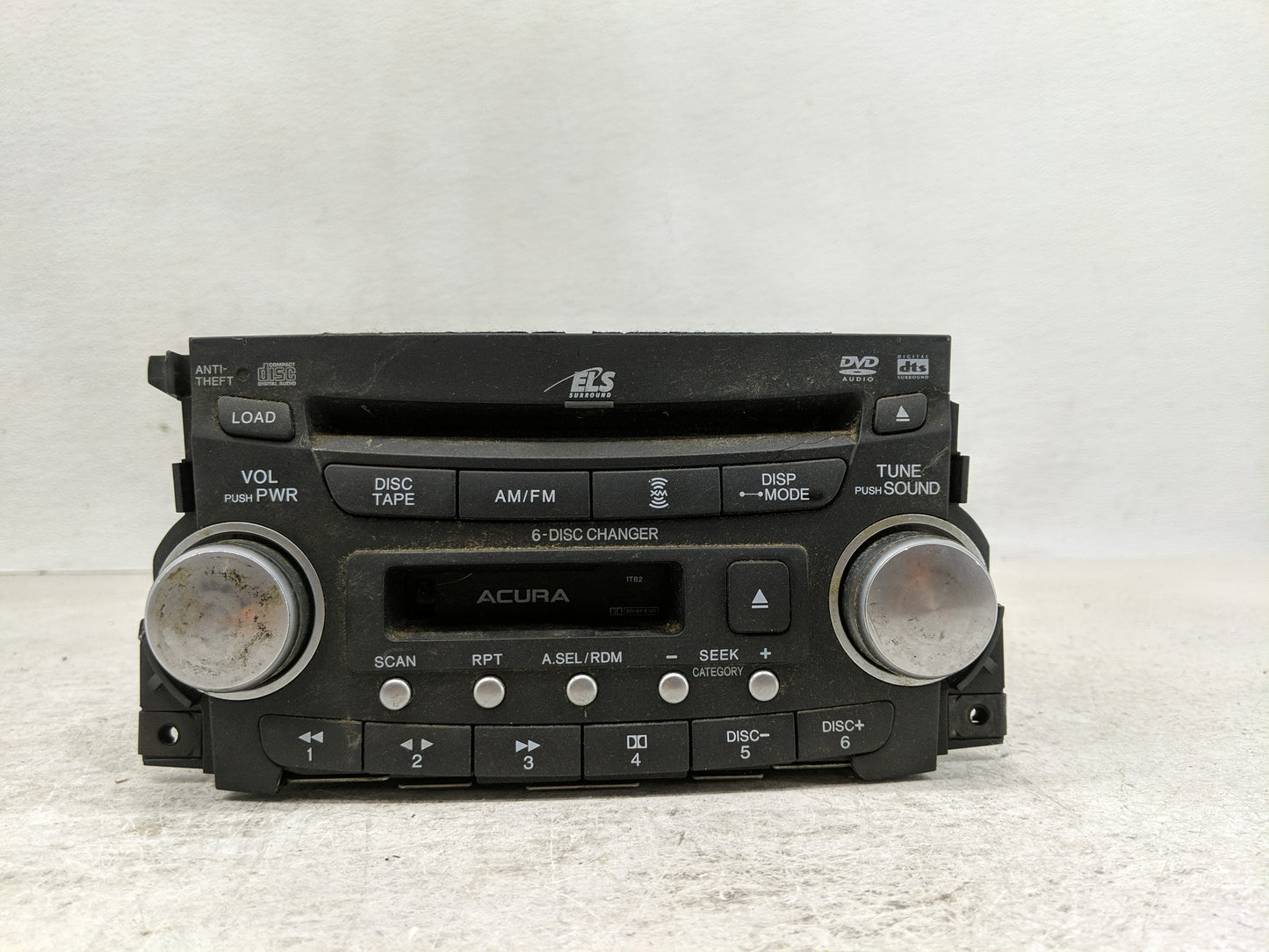 2004-2006 Acura Tl Radio AM FM Cd Player Receiver Replacement P/N:39100-SEP-A410 Fits Fits 2004 2005 2006 OEM Used Auto Part