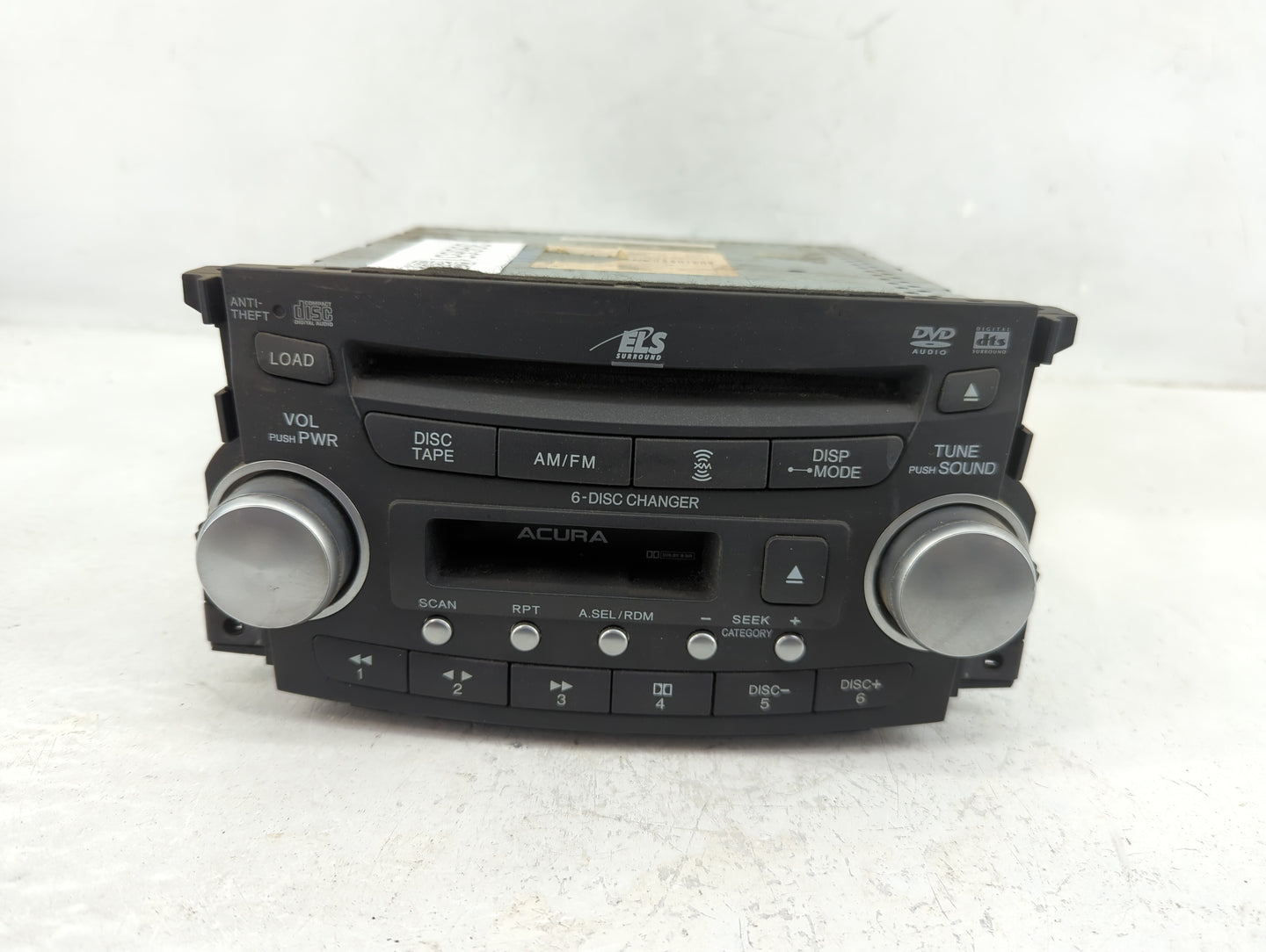 2004-2006 Acura Tl Radio AM FM Cd Player Receiver Replacement P/N:39100-SEP-A010 Fits Fits 2004 2005 2006 OEM Used Auto Part