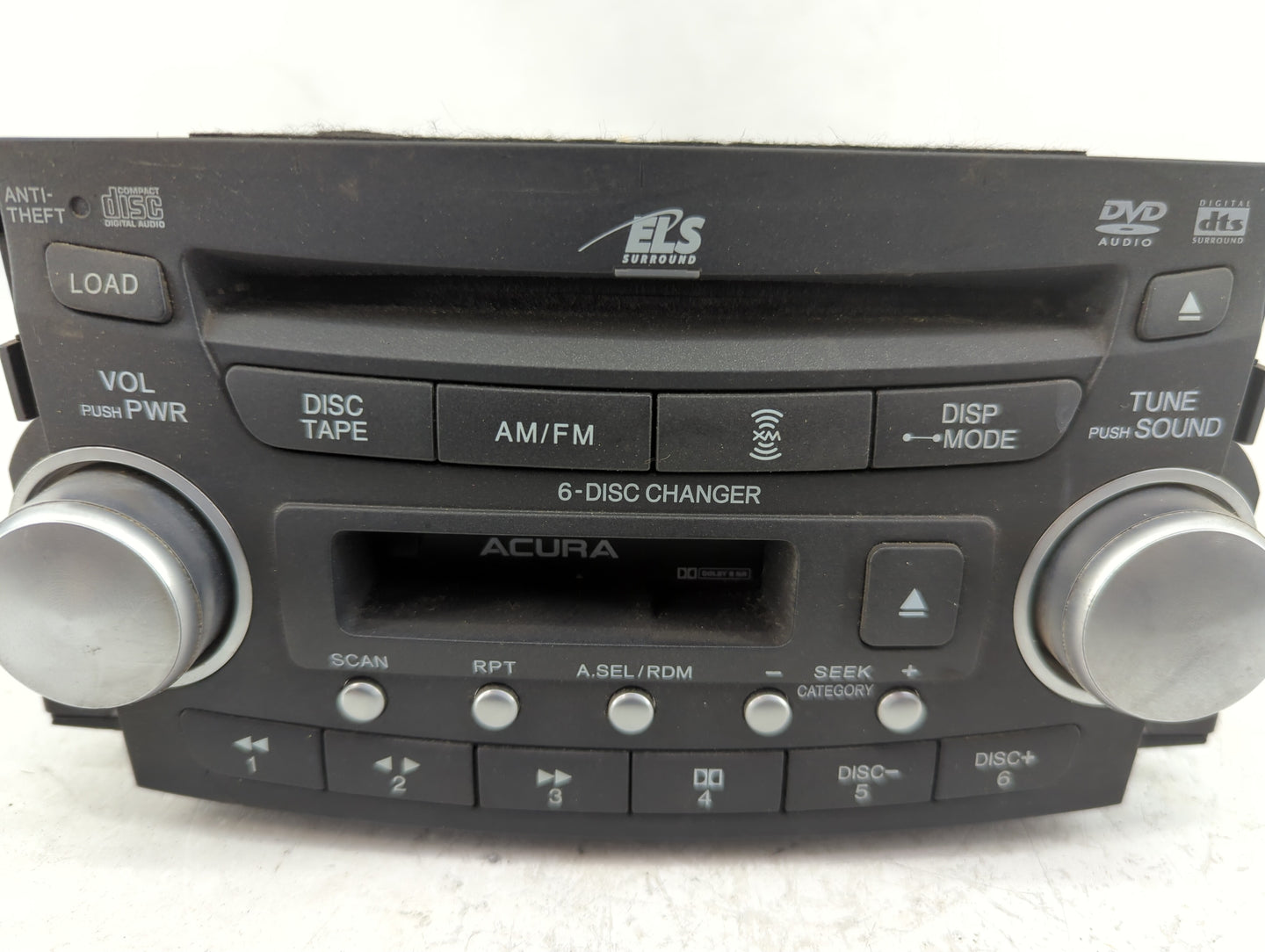 2004-2006 Acura Tl Radio AM FM Cd Player Receiver Replacement P/N:39100-SEP-A010 Fits Fits 2004 2005 2006 OEM Used Auto Part