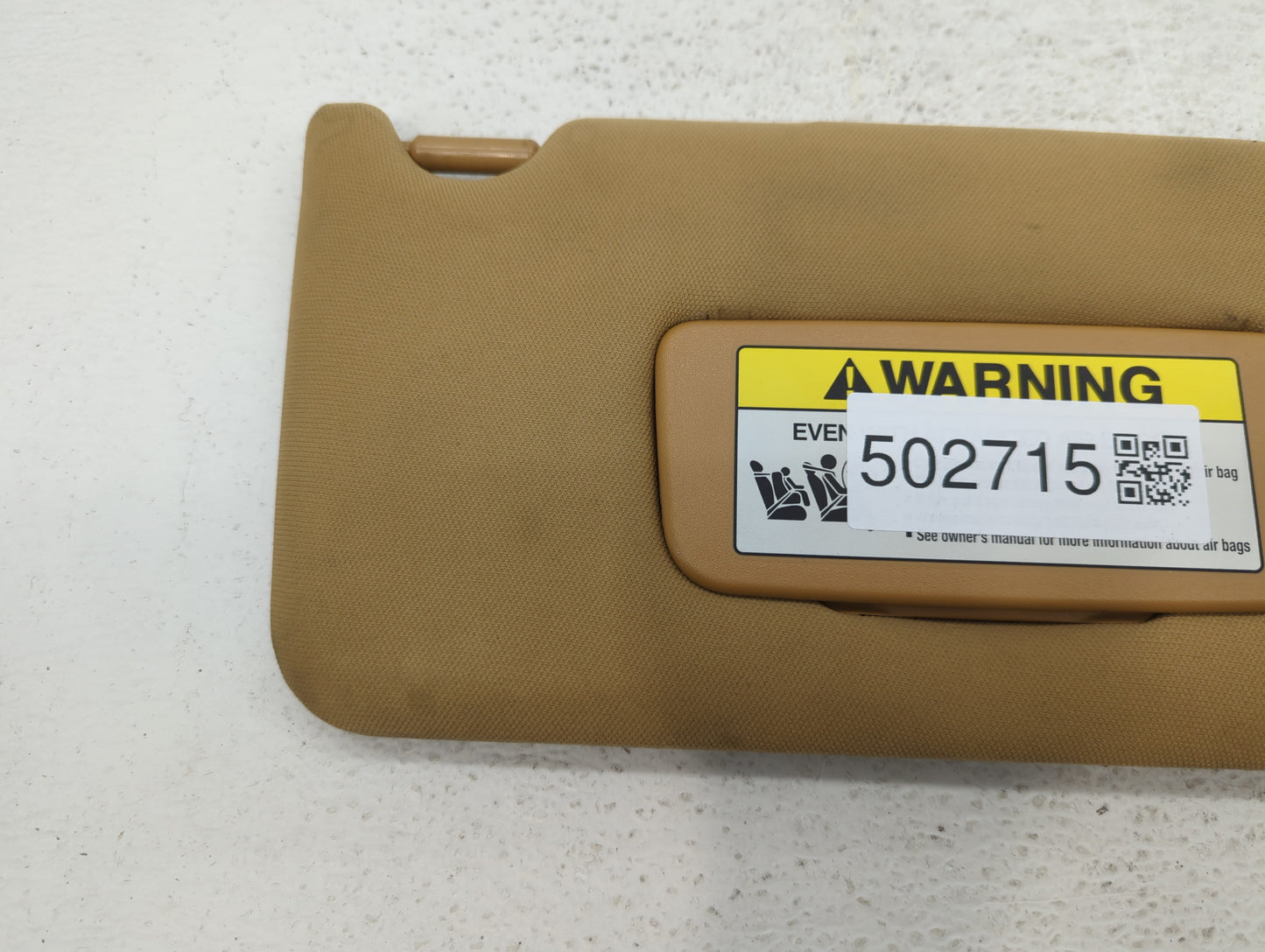 2004-2008 Acura Tl Sun Visor Shade Replacement Passenger Right Mirror Fits Fits 2004 2005 2006 2007 2008 OEM Used Auto Parts