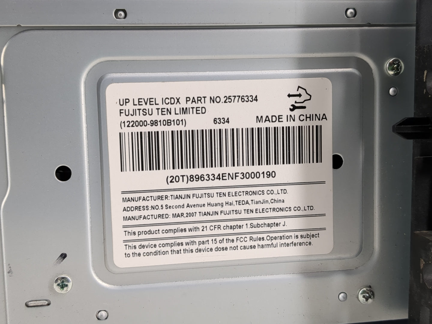 2005 Audi A4 Radio AM FM Cd Player Receiver Replacement P/N:25776334 Fits OEM Used Auto Parts - Oemusedautoparts1.com