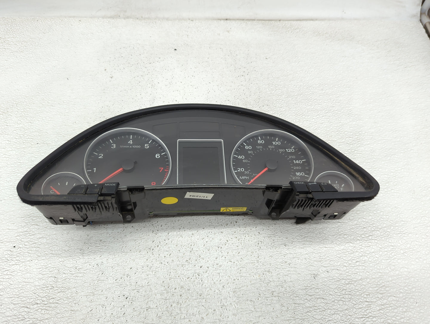 2005 Audi A4 Instrument Cluster Speedometer Gauges P/N:0263626186 Miles:143K Fits OEM Used Auto Parts - Oemusedautoparts1.co