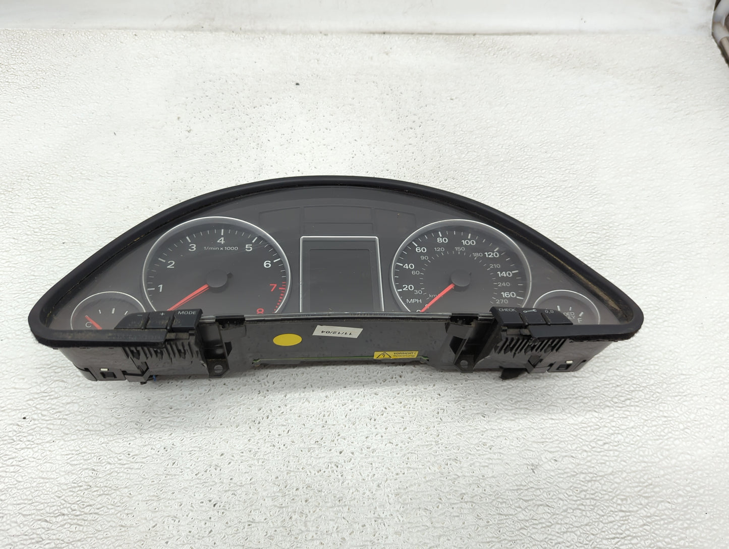 2005 Audi A4 Instrument Cluster Speedometer Gauges P/N:0263626186 Miles:143K Fits OEM Used Auto Parts - Oemusedautoparts1.co