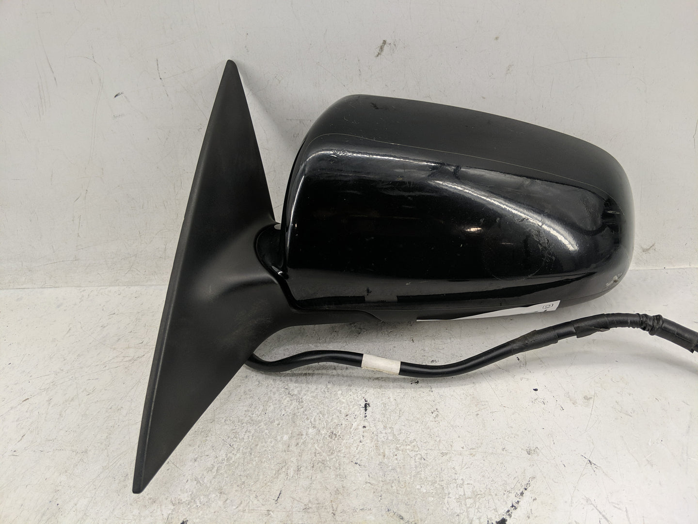 2005 Audi A6 Driver Left Side View Manual Door Mirror Black - Oemusedautoparts1.com
