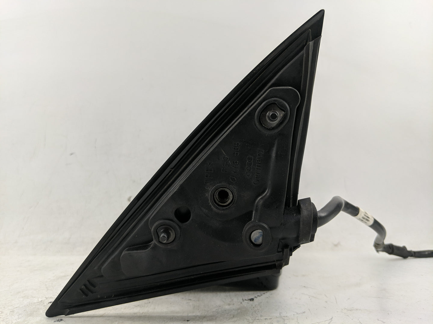 2005 Audi A6 Driver Left Side View Manual Door Mirror Black - Oemusedautoparts1.com